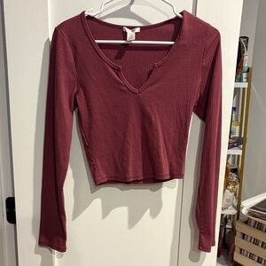 Bozzolo Ribbed Long Sleeve Top